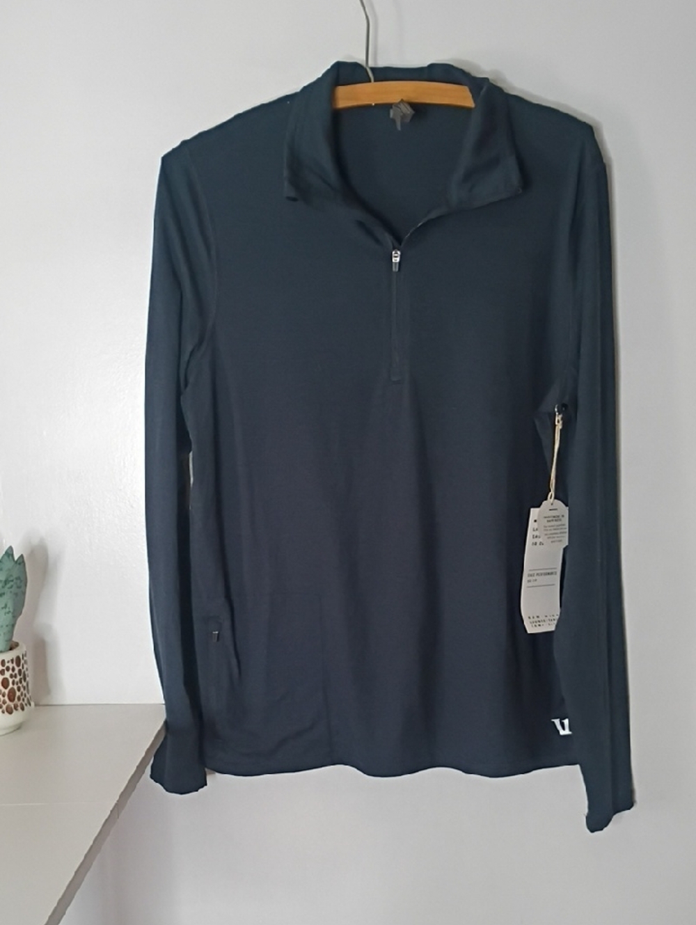 Vuori Men's Ease Performance Half Zip 2.0 - Dark Teal - Size S